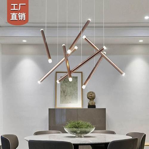 非标现代简楼梯灯极30555简复式楼跃层lof约t吊公别墅客厅大吊灯