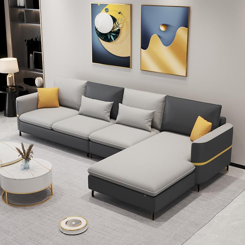 家用厅沙现代轻发奢高级感农村防客猫抓科技贵布艺大小GYB户型直