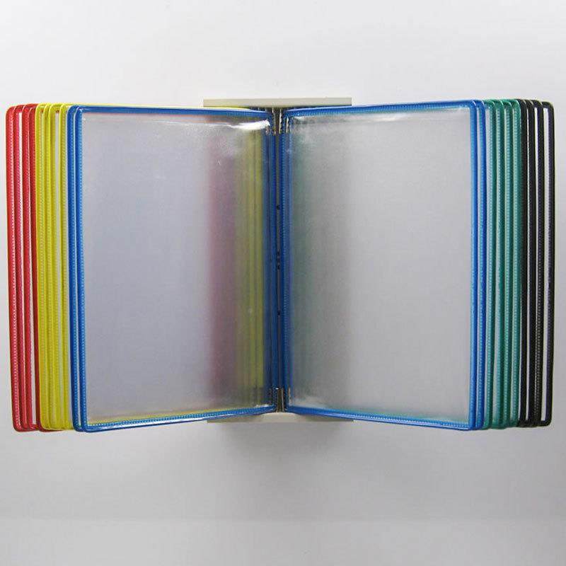 墙面展2示架20页资挂墙料架式墙面展示夹活页抽PF－020拉展示文件