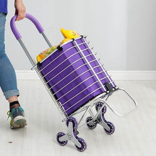 购物车买菜车小拉车折菜叠手车爬可拉楼梯老人篮拉WLD杆家用便携