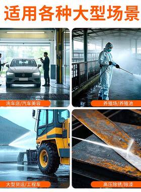 黑洗猫心匠高压功洗车机PJA洗车店养殖场商用大率220V工业级高压