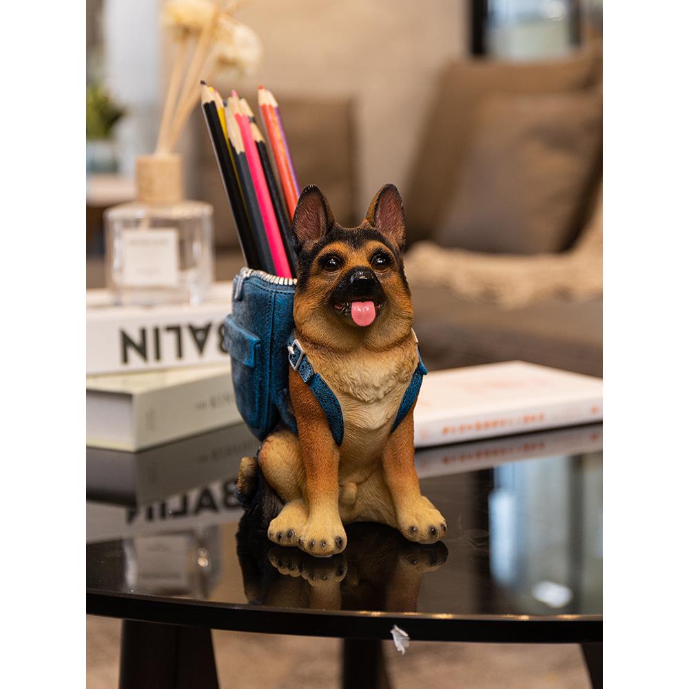 可收爱笔筒学生摆办公UWO室文具用品纳盒儿童男女孩创意品桌面装