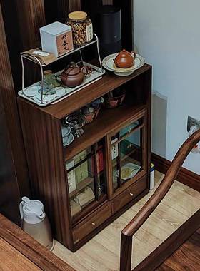 桃木收柜胡桌面餐边33331纳柜立柜酒柜斗柜靠墙边柜墙柜防尘储物