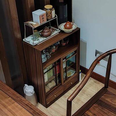 桃木收柜胡桌面餐边33331纳柜立柜酒柜斗柜靠墙边柜墙柜防尘储物