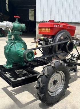 悬拖拉后挂柴泵油机带高压喷灌扬程高压力机大85774吸程10米