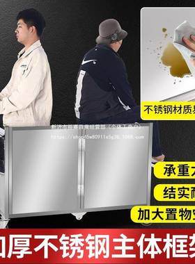 餐折叠菜16474摊小推摆车不锈钢手撕鸡移动地摊车卤熟食车夜市手