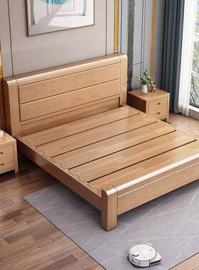 加厚原榉木实JYA木床工厂直销21.8米双人床1米5单人2米x米大床主