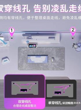 电脑桌台式家用电竞桌椅卧桌室简桌子工作68009书桌学台易生学习