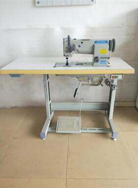 手套线窄针位缝机半自动沙同步车平双DU双发针80158中厚料工业缝