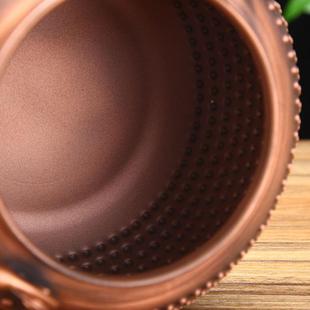 新鬼款烧水高小端粒霰紫铜-T100壶现简约手工无涂层烧水代茶壶