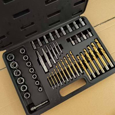 取4078出器49pc套装断螺母筒取出器多修功能螺母拆卸工具丝反牙套