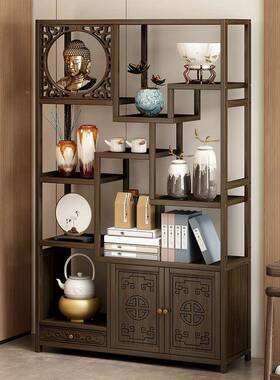 书房置架学习室式地书柜物品收纳架物客厅中博古架简BCV易储物落