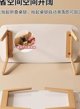 木可叠茶几日式小户型家用简易48823实小桌子原木多功能几矮炕桌