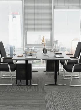 公椅透习气家用厂家直供乳胶电脑椅久坐学会议室座椅网椅布工办厂