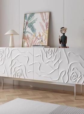 意极简式14850边柜钢琴烤玄关柜家用餐储物柜轻奢边柜酒漆柜茶水