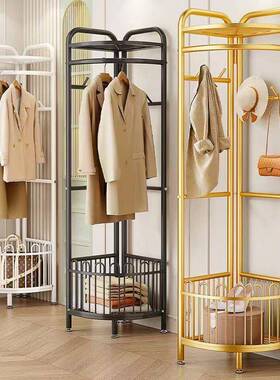 转角10290衣帽架落地卧室晾客厅挂架多功能拐物墙角家用网红收纳