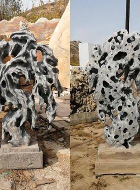 庭山院景观石假制作太湖石造景55505盆青龙头装太行石山饰奇石摆