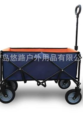 欧美BUM超市网红折叠小推车可拆卸清洗兜露营营地款推车悠3路布01