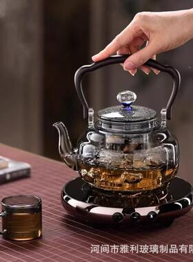 耐高温玻璃茶壶蒸煮体泡茶一器加厚款耐热炉茶73107壶大容围煮量
