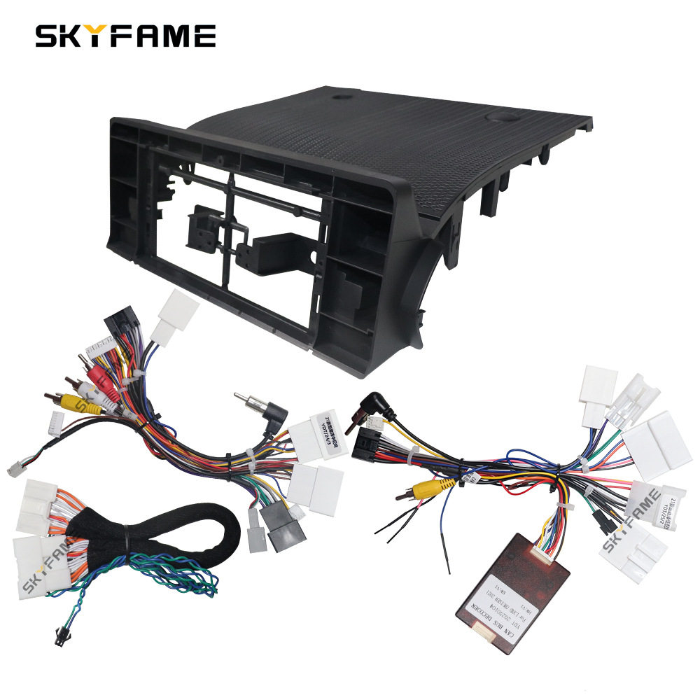 SKYFAME百变套框Land Cruiser Prado 300德酷泽音响导航面框线