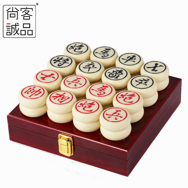 中国象棋套装5分大号密胺象棋子配象棋盘