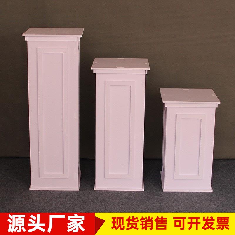 新款婚庆道具PVC方柱路引结婚路引花婚礼布置罗马柱