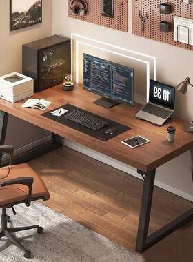 电脑桌台卧室家用书桌学习字桌成人办62036公桌写作台工双人电竞