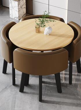 简约洽谈椅接组合装小户型43374办公室圆形休闲商务套谈判待会客