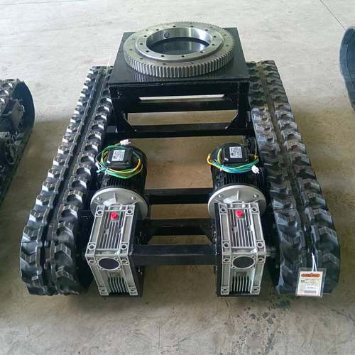 现货50旋转转式双CFU电盘机大扭矩橡胶小2型电动履带底总盘成