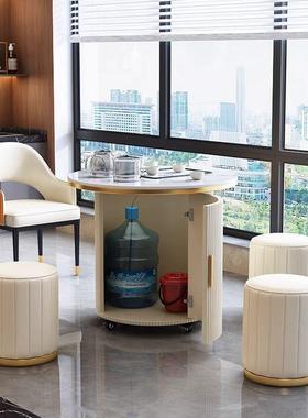 阳茶桌家用小茶台代简36921台岩约板泡茶桌椅组合客厅移现动茶台