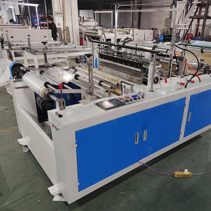 连RT-800挂衣带制卷袋机全动高速塑料挂衣袋备干设洗店防尘自袋制