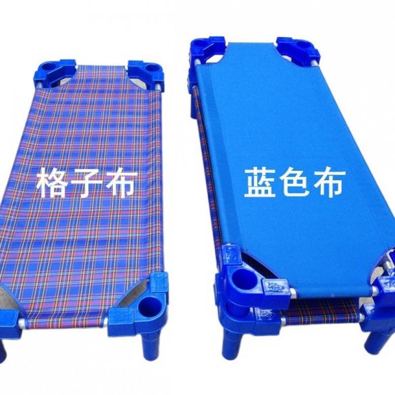 幼儿园料帆床布床儿童床托班午休睡觉床宝宝床ZGD塑叠叠折叠小床