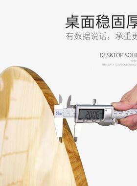 圆简易折叠餐22847桌形圆实木吃饭桌子大圆桌小户型家用折可叠桌