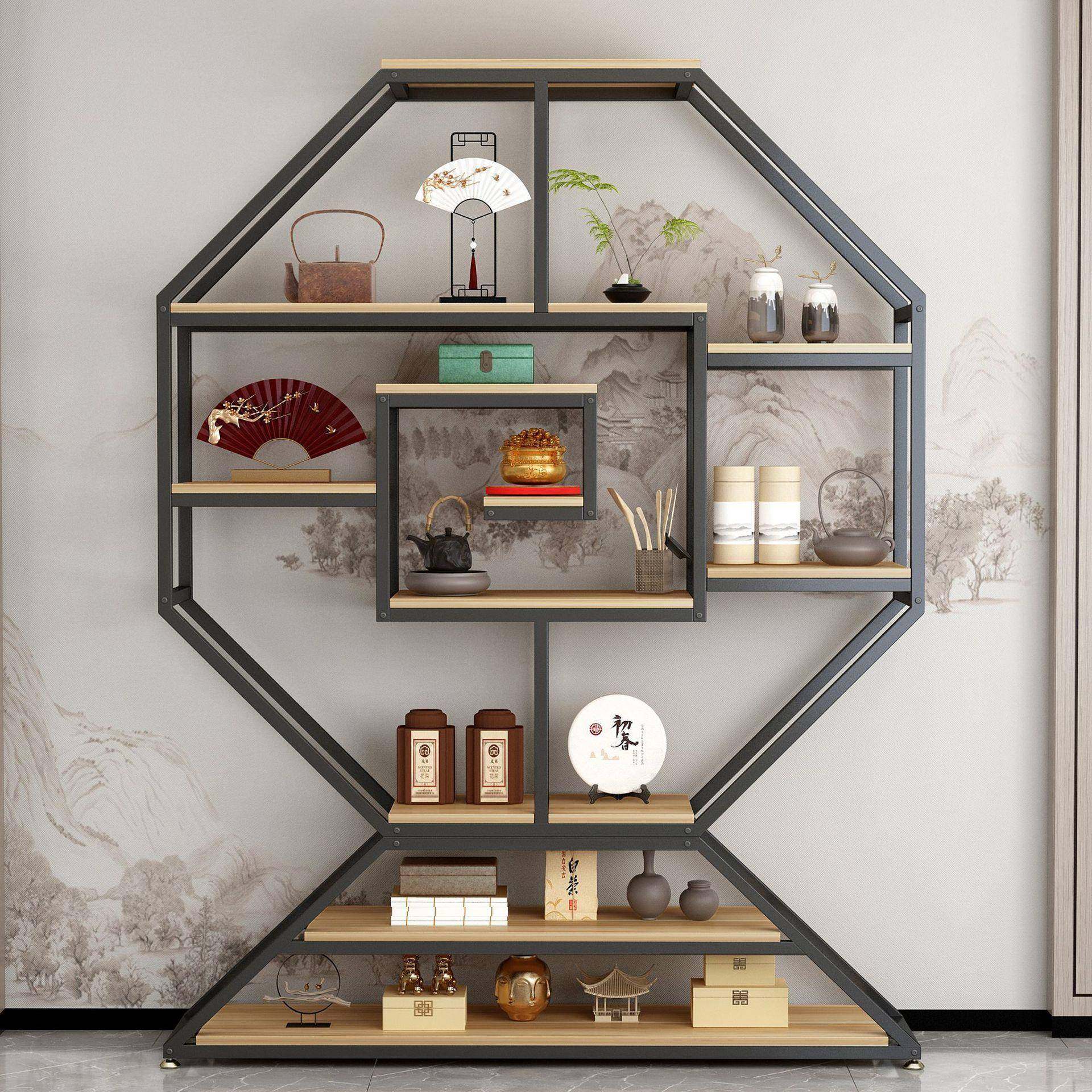 新中式铁艺博古24994架客厅装饰架多阁茶壶室示展架置物宝架紫砂,农机/农具/农膜,其它农用工具,淘宝优惠券,粉丝福利购,淘宝优惠卷