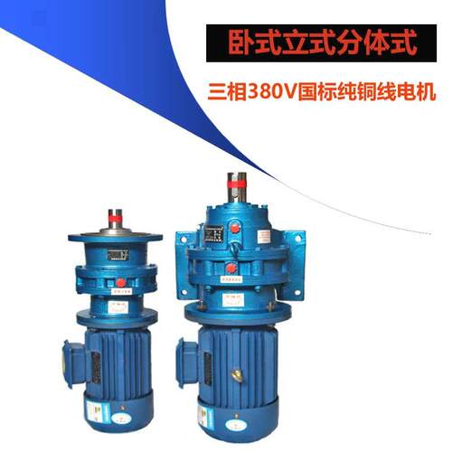 摆针轮卧式BWD1立式线减速XWD2变速QRA带直电动机配国连标机铜芯