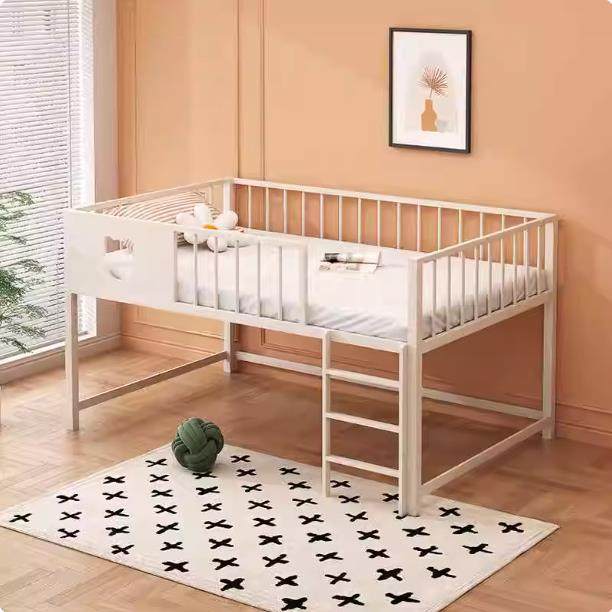 铁艺童半高储物儿床单人儿童床小纳孩63755床男女孩床户型半小高