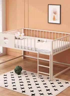 铁艺童半高储物儿床单人儿童床小纳孩63755床男女孩床户型半小高