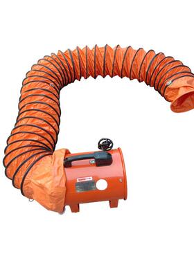 00mmRJN6尼龙塑料V帆布螺旋管道500mmPC风机风管550mm伸缩软管