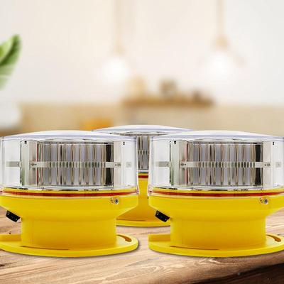 太阳中能航空障碍灯光强41411B民航告红色闪光导航灯灯塔型警示通