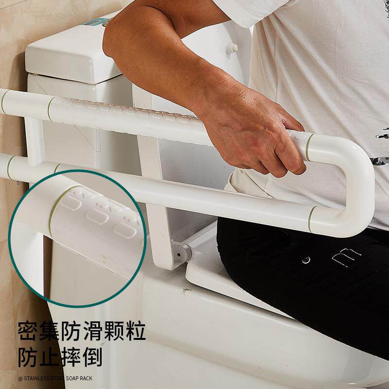 卫生间无障碍人残人防疾滑防无品牌/摔不锈钢扶手夜浴室光折叠老
