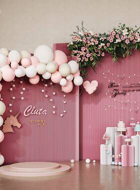 工厂直销可折叠伸隔断风琴纸展墙门店装饰拉72522会布置商用隔断