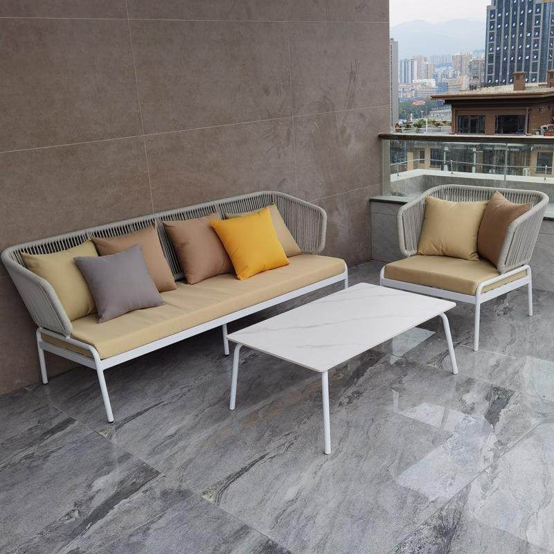 户园外休闲藤椅编沙发阳台庭院花名宿藤室外露天防水防家OOX具组