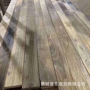 榆木门板复古怀旧风老化茶桌茶旧木板民宿实台家具桌面木93579榆