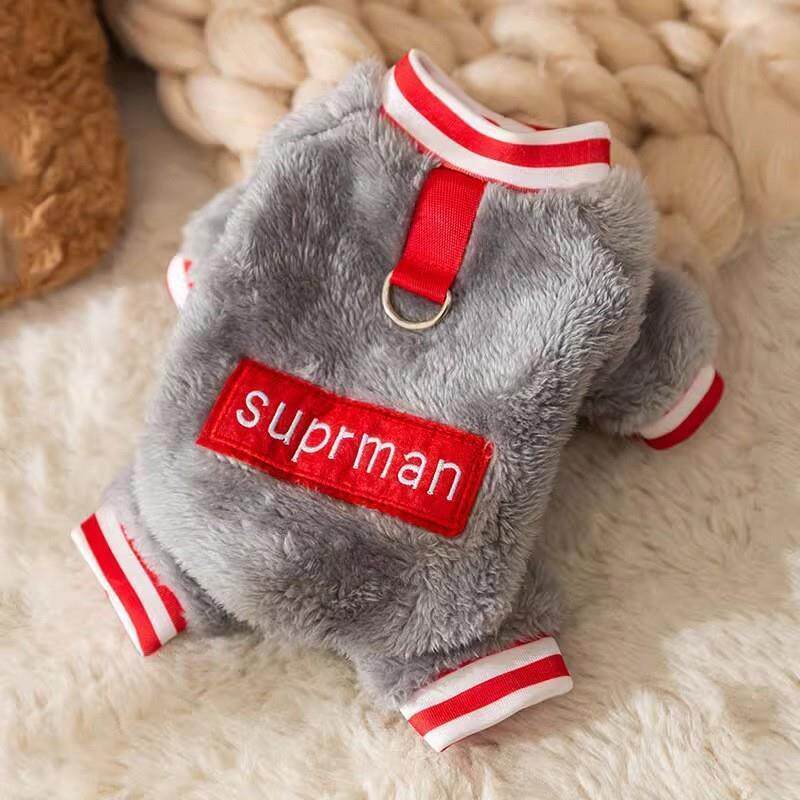 宠物小狗四狗衣服秋冬37708型季带牵引美小幼犬比熊冬天泰迪脚衣