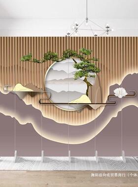 中式屏风隔FLU断折客遮挡办公室可移动叠现代酒店房间厅帘新饭店