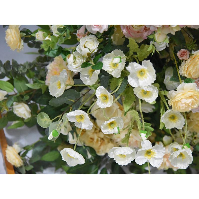 花仿真花696玫瑰牡花丹花束装花排假绢婚庆布置饰壁挂悬浮道具花