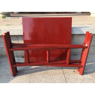 实木杉木铁红八仙桌折叠农43446拜拜桌拆中式餐桌卸学习桌供村酒