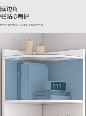 纳角柜转柜拐角置物架角落46285墙三角柜客厅角收柜边角角书架墙
