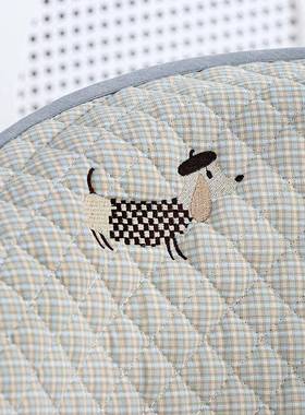 罩通用坐垫加厚防滑套餐桌椅用靠垫连体中式椅73552垫家简约纯色