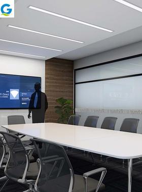 l办公室吊灯创意d长条灯可拼接客57168厅超市展厅型铝材嵌入式线e